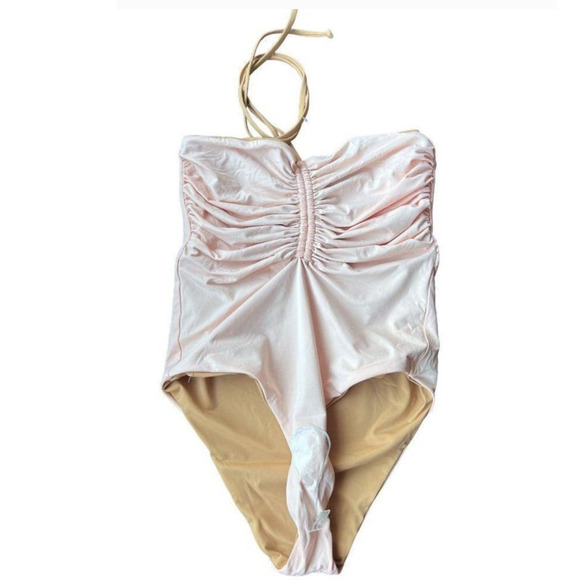 New Free People KYRA Reversible ONE PIECE Swimsuit by KYA Sand Peach $167 S - Picture 10 of 10